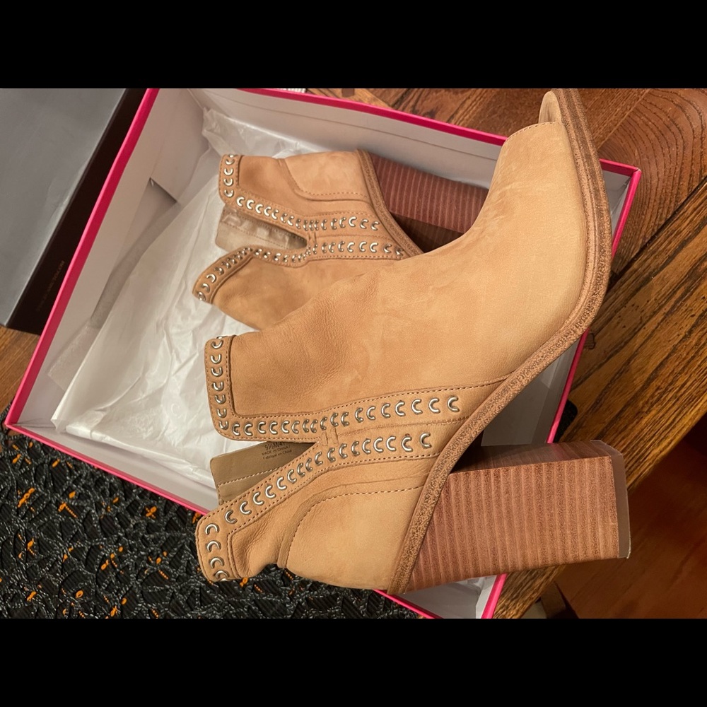 Vince Camuto open-toe booties